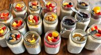 overnight oats jars