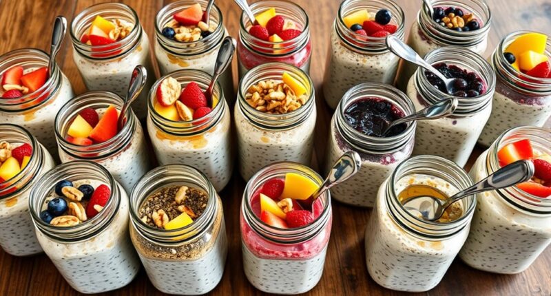 overnight oats jars