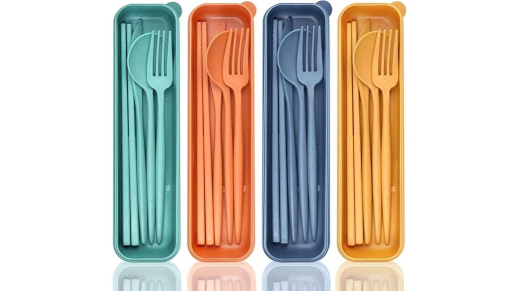 packable eco friendly utensil sets