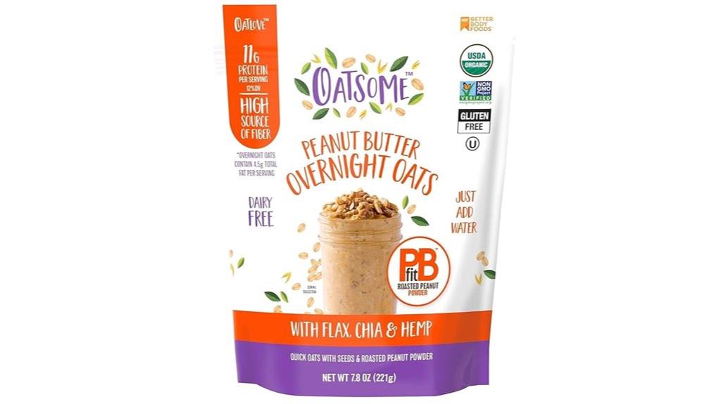 peanut butter flavor oats