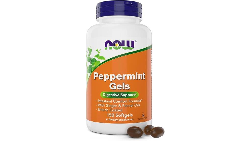 peppermint gels with ginger