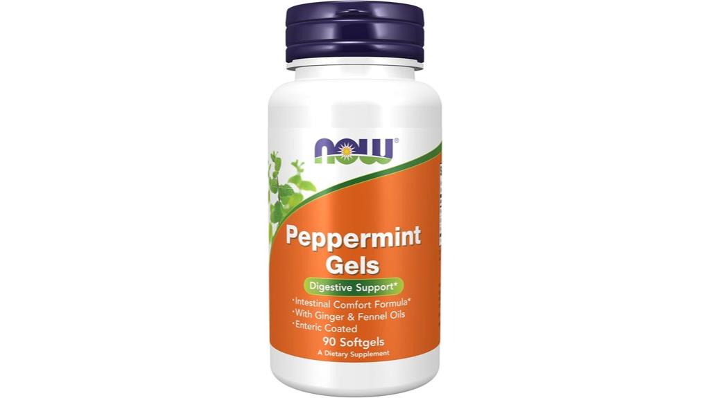 peppermint gels with ginger