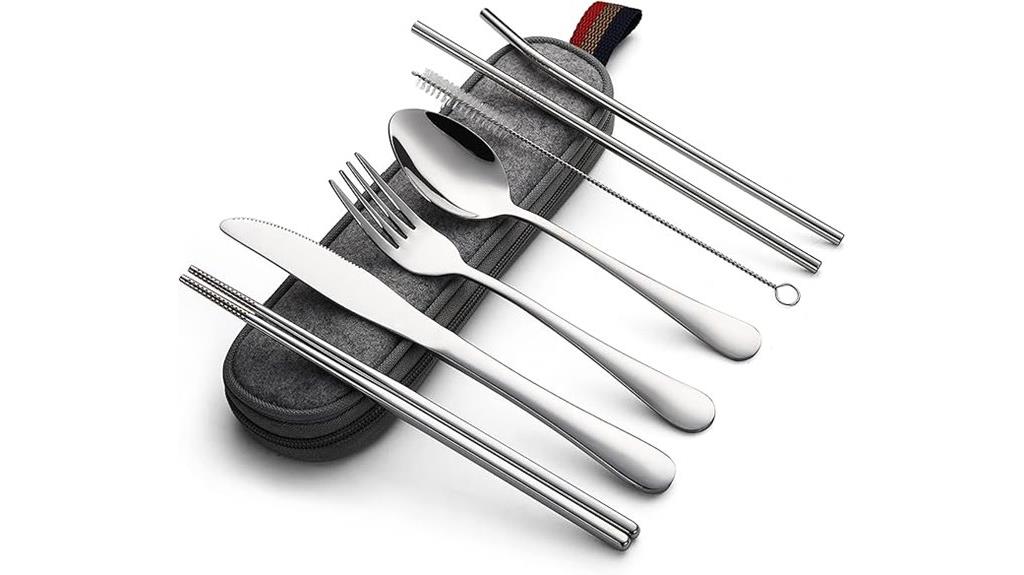 portable camping utensil set