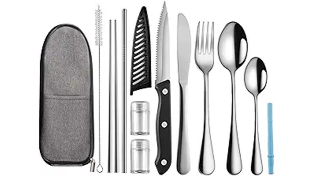 portable camping utensil set