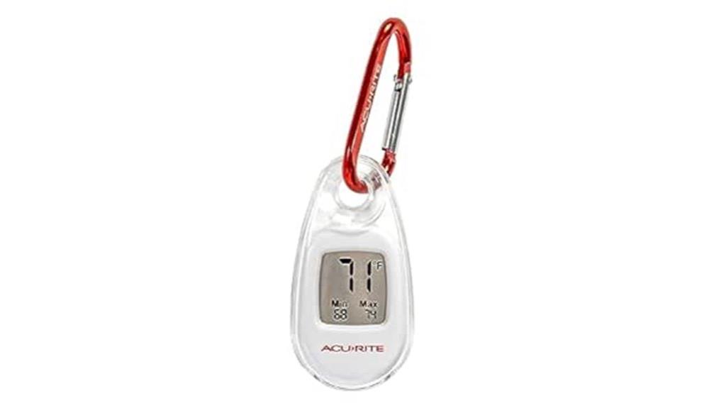 portable digital thermometer with clip