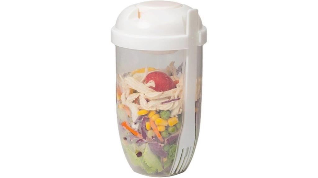 portable salad dressing shaker