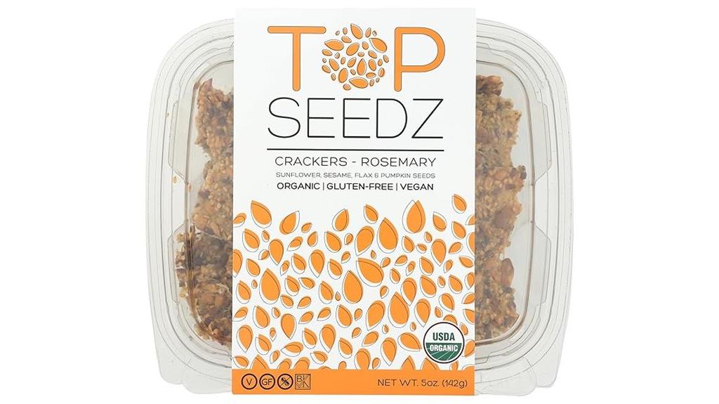 premium organic rosemary crackers