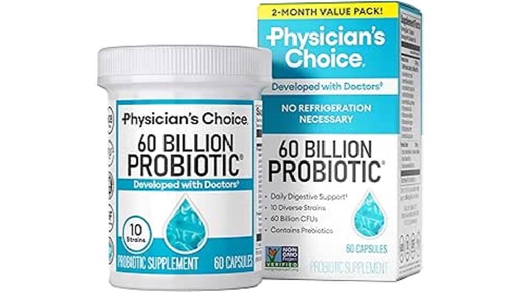 probiotic supplement with 60 billion cfu