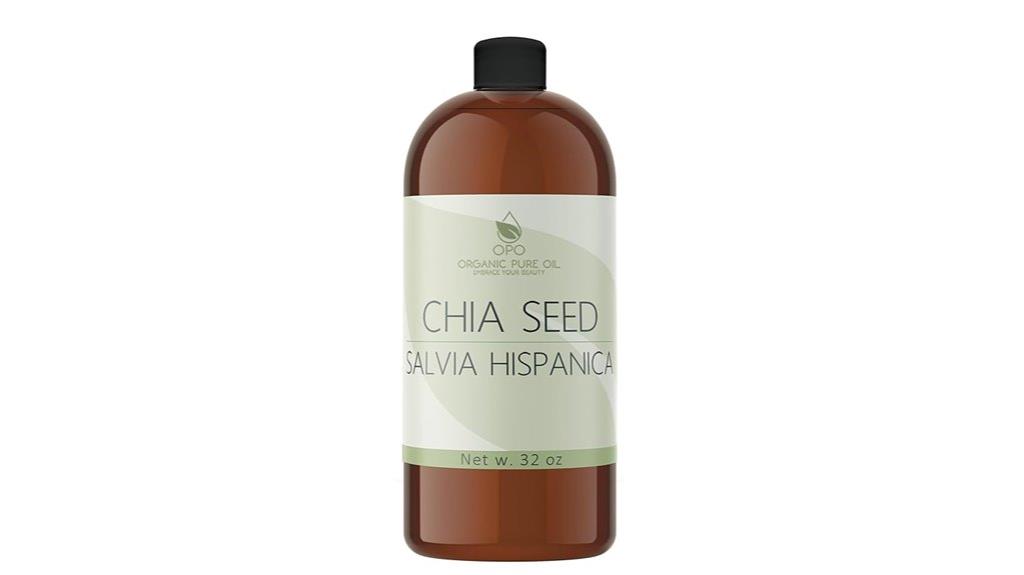 pure cold pressed chia oil