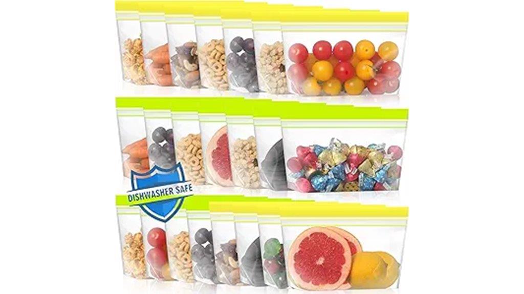 reusable snack bags 22 pack