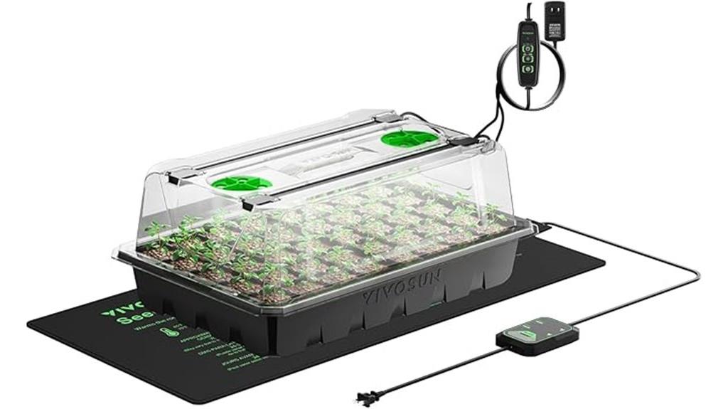 seed starter tray with lights