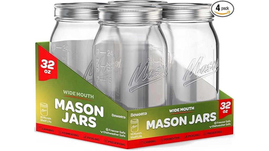 set of four large jars