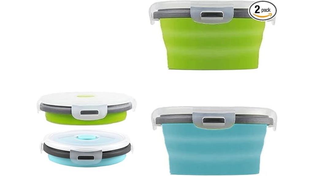 set of two collapsible bowls
