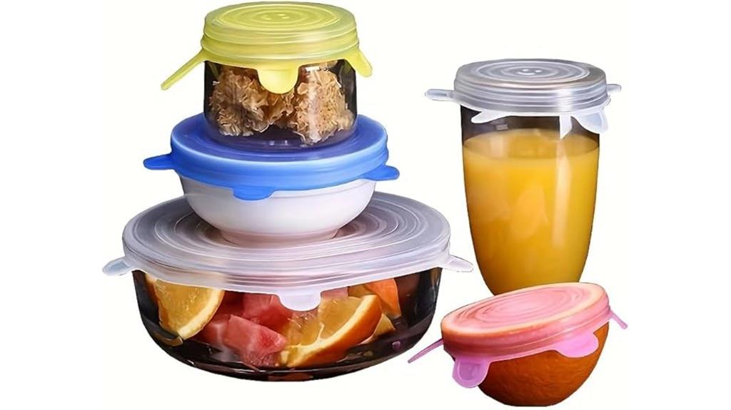 silicone food storage lids