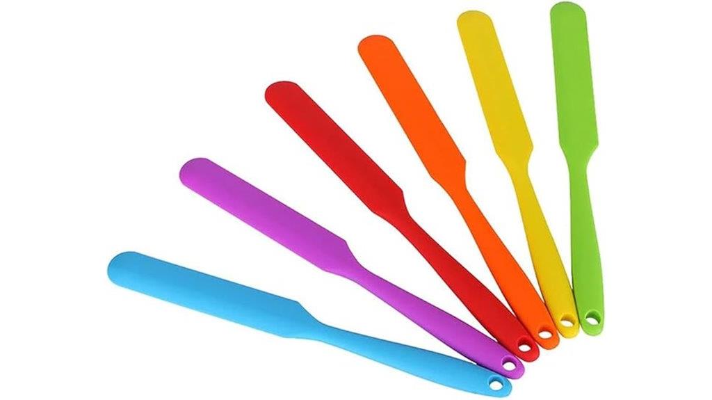 silicone kitchen spatula set
