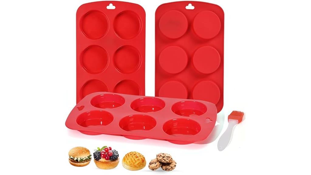 silicone muffin egg molds