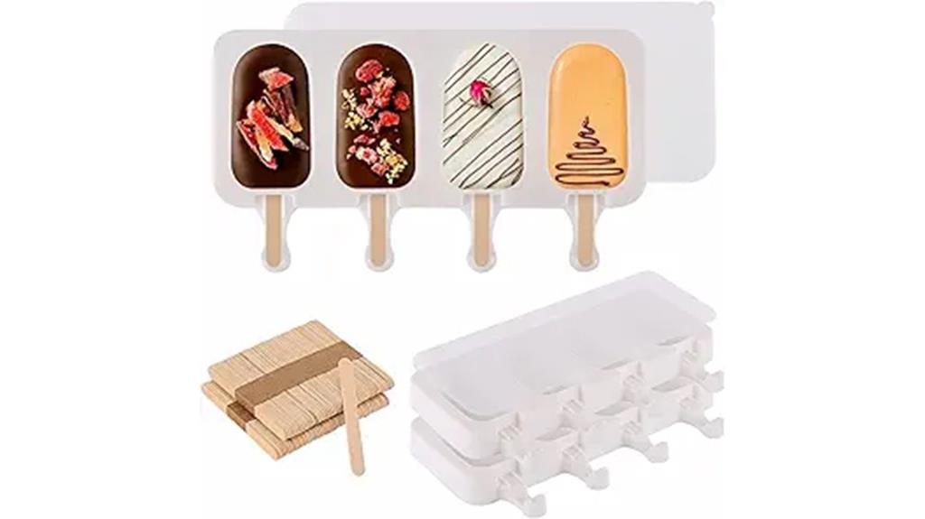 silicone popsicle molds set