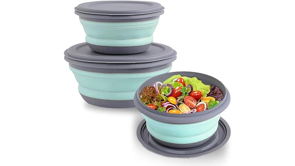 silicone travel food bowls