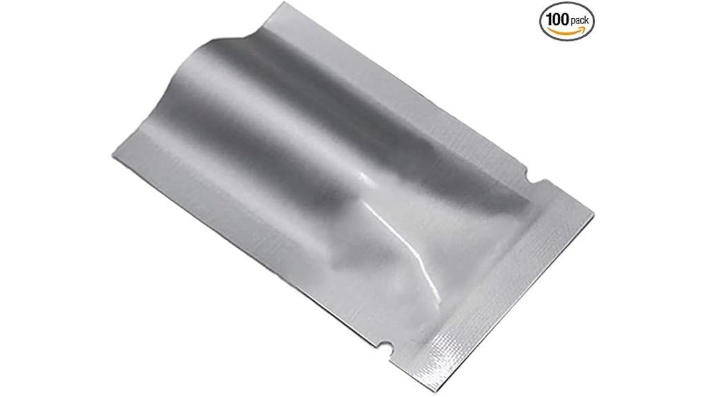 silver food storage bags