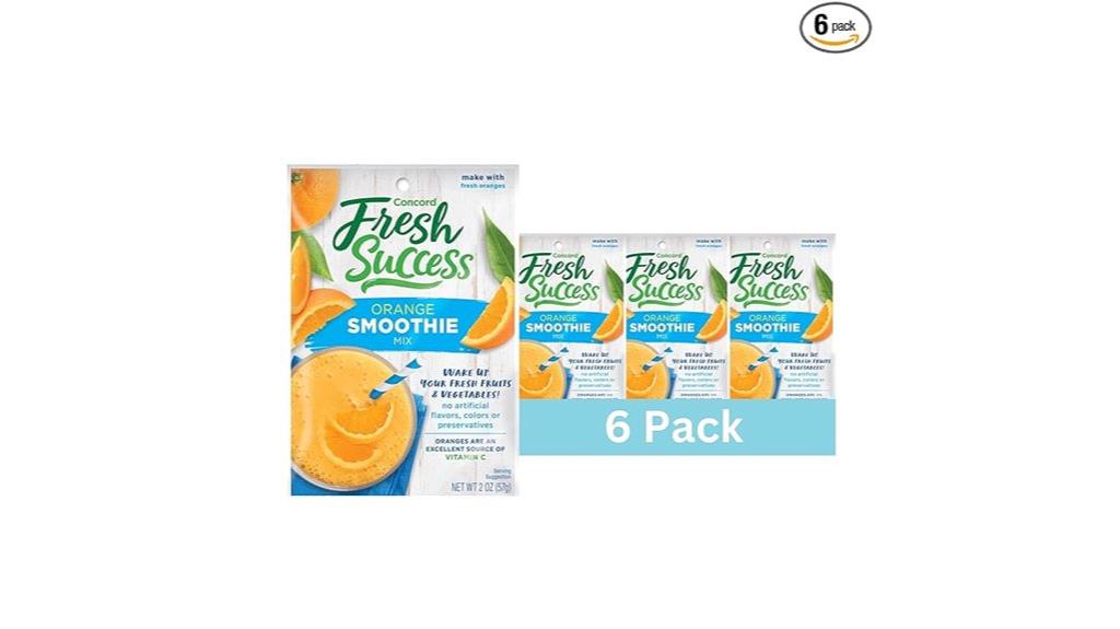six pack orange smoothie mix