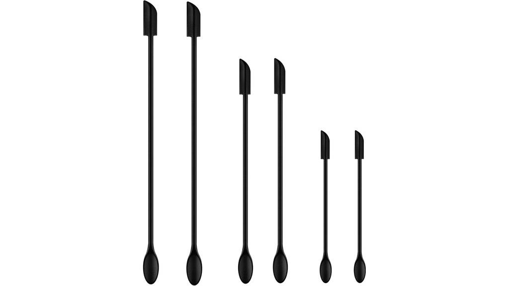 six silicone spatula set