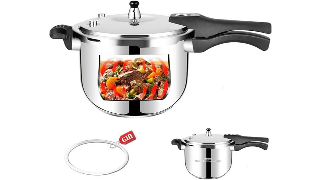 small stainless steel pressure cooker