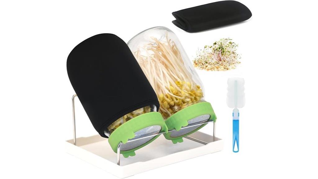 sprouting kit with jars