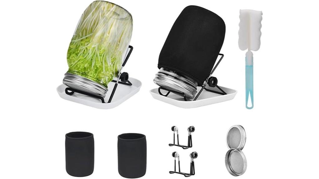 sprouting kit with jars