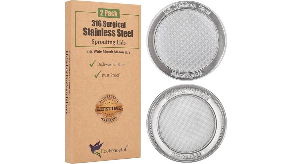 stainless mason jar lids