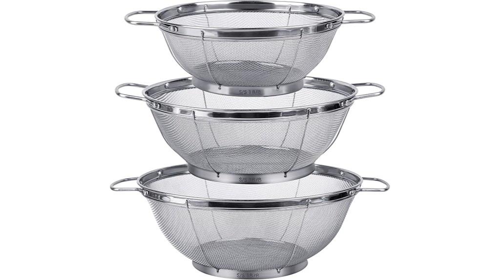 stainless steel colander sets
