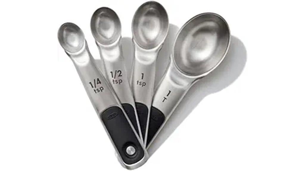 stainless steel magnetic measuring spoons