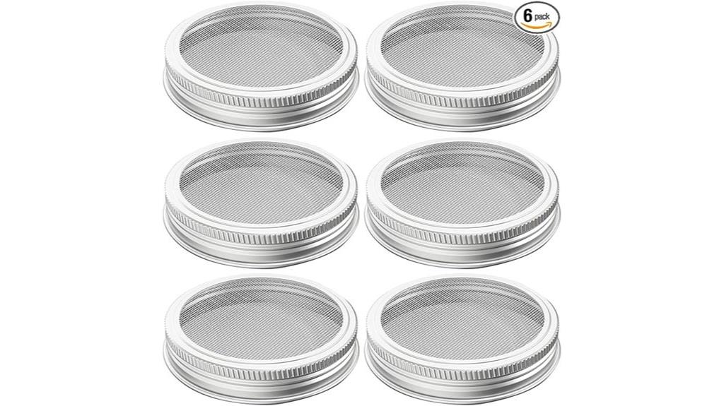 stainless steel mason jar lids