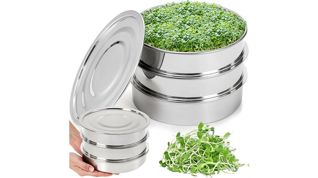 stainless steel multi tier sprouter