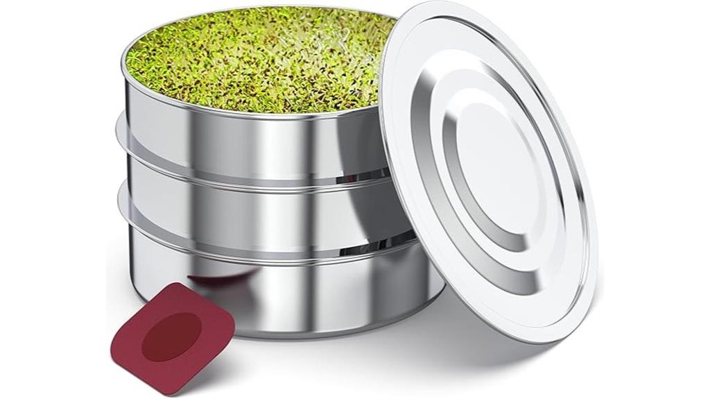 stainless steel seed sprouter