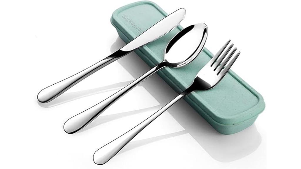 stainless steel travel utensils