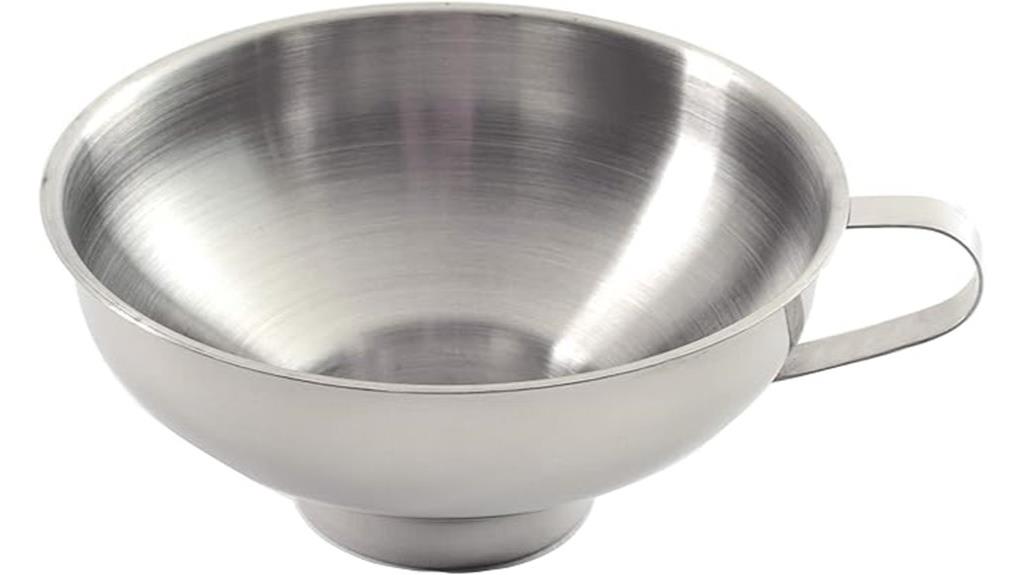stainless steel wide mouth funnel