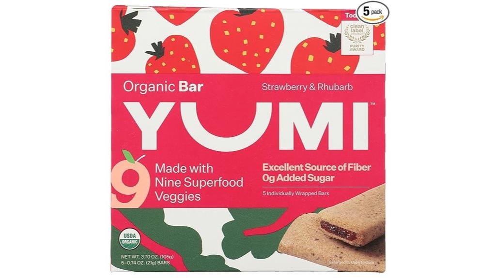 strawberry rhubarb organic bar