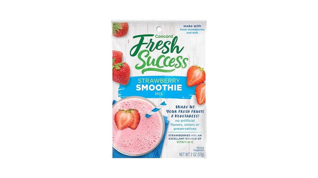 strawberry smoothie mix pouch