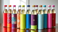 stylish glass bottle sleeves
