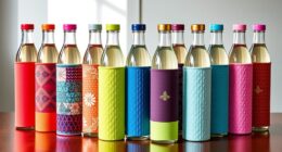 stylish glass bottle sleeves