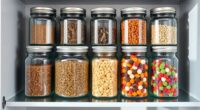 stylish organized glass storage