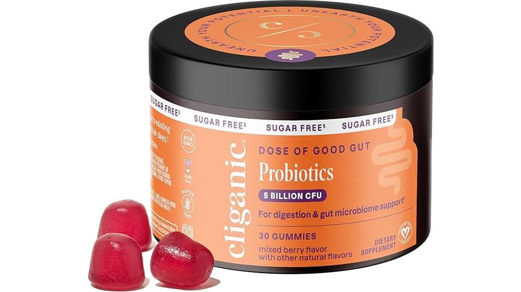 sugar free digestive probiotics gummies