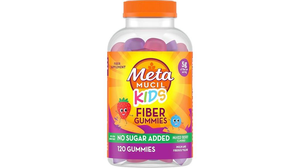 sugar free kids fiber gummies