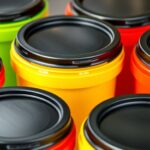 top bucket seal lids