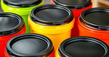 top bucket seal lids