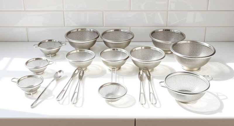 top fine mesh strainer sets