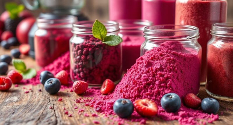 top freeze dried berry powders