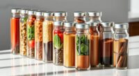 top glass spice jar selection