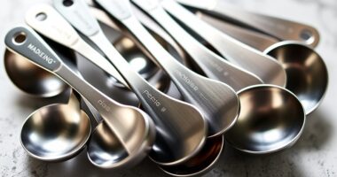 top stainless steel measuring spoons