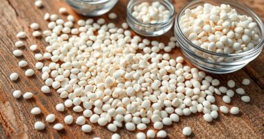 top white chia seeds